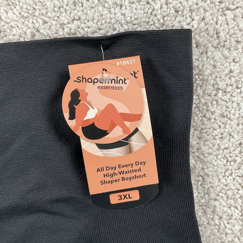 Shapermint Essentials‎ High-Waisted Shaper Boyshort Black 3XL NWT